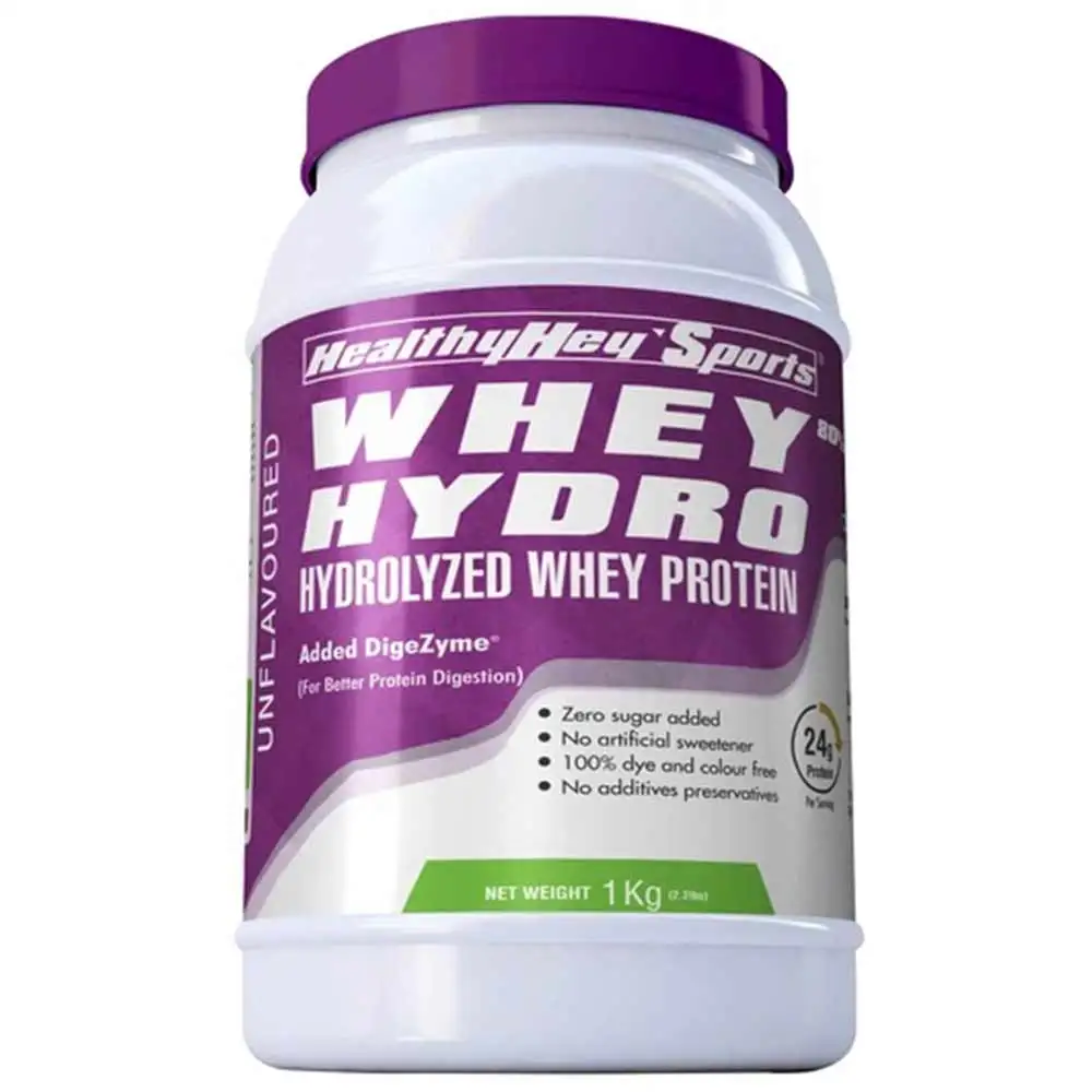 HealthyHey Sports Whey Hydro,  2.2 lb  Unflavoured