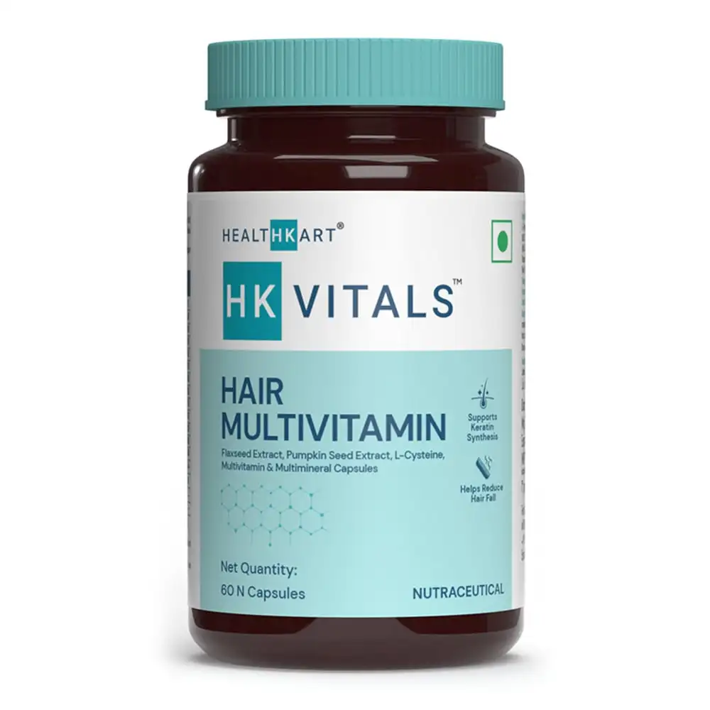 Healt HK Vitals Hair Multivitamin,  60 capsules  Unflavoured