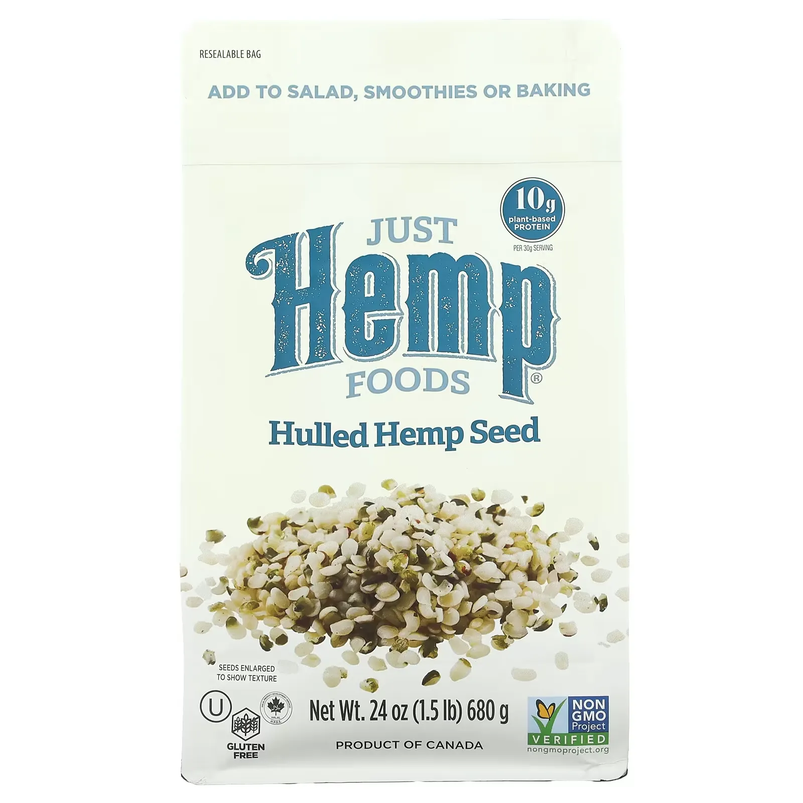 Hulled Hemp Seeds, 1.5 lbs (680 g)