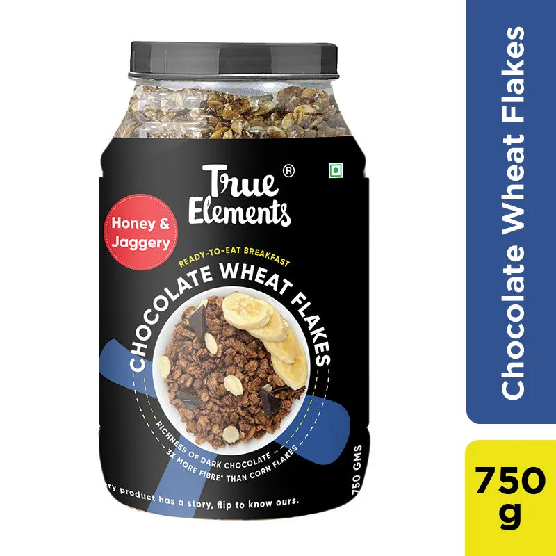 True Elements Chocolate Wheat Flakes