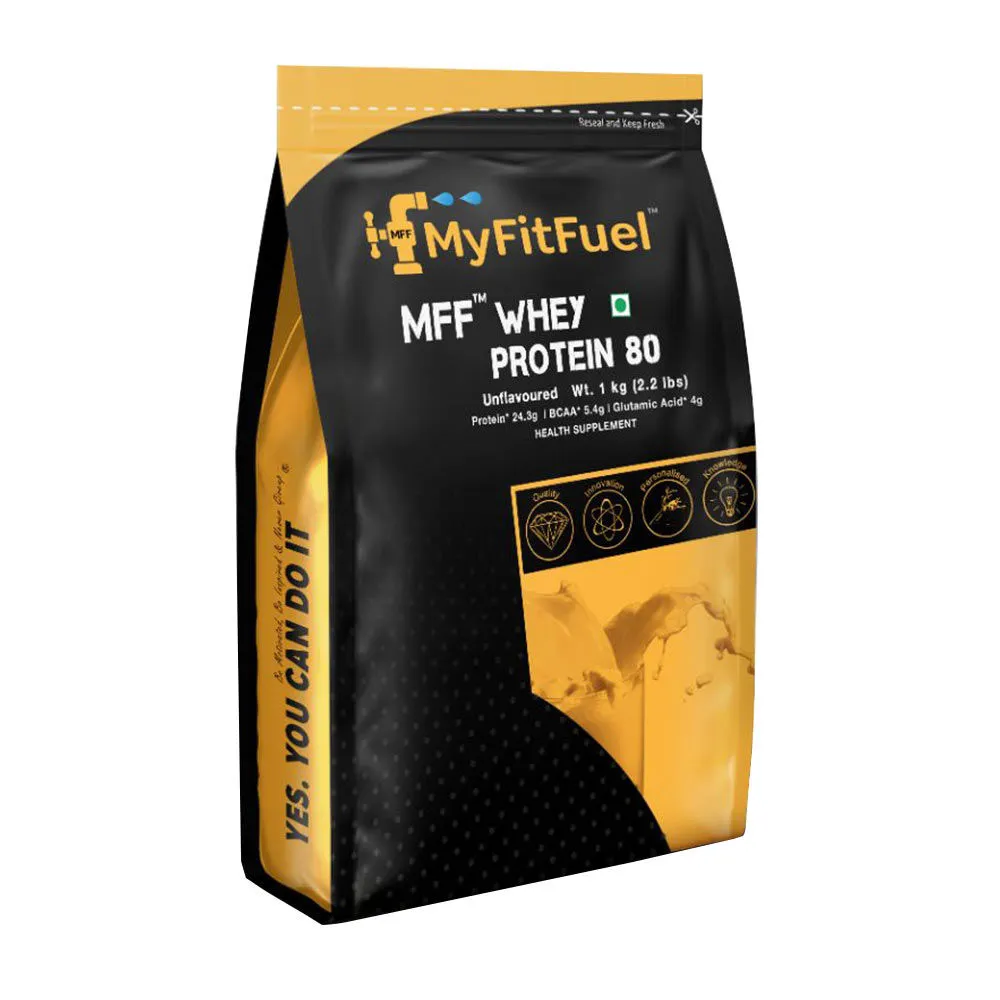 MyFitFuel MFF Whey Protein 80, Unflavored