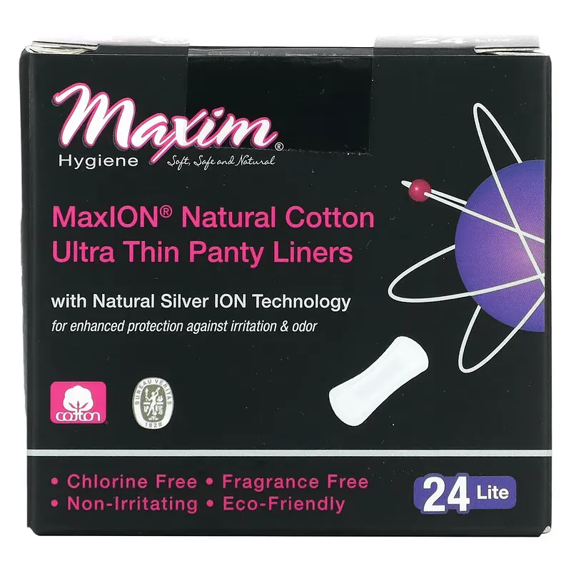 Ultra Thin Panty Liners, Natural Silver ION Technology, Lite, 24 Panty Liners