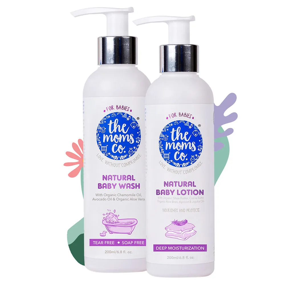 The Moms Co. Natural Baby Wash + Natural Baby Lotion