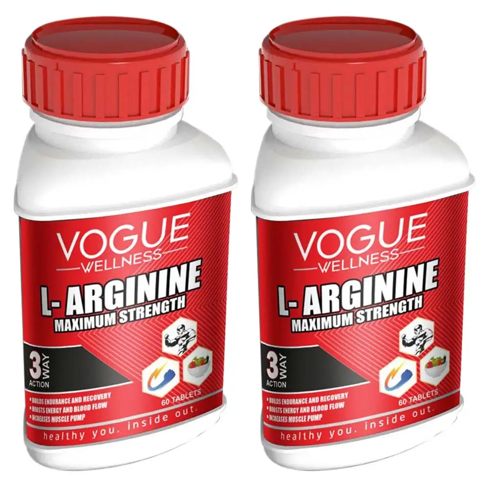 Vogue Wellness L-Arginine - Pack of 2,  60 tablet(s)