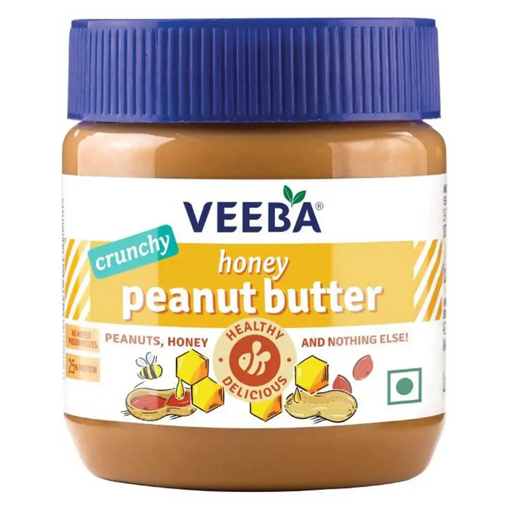 Veeba Honey Peanut Butter,  340 g  Crunchy