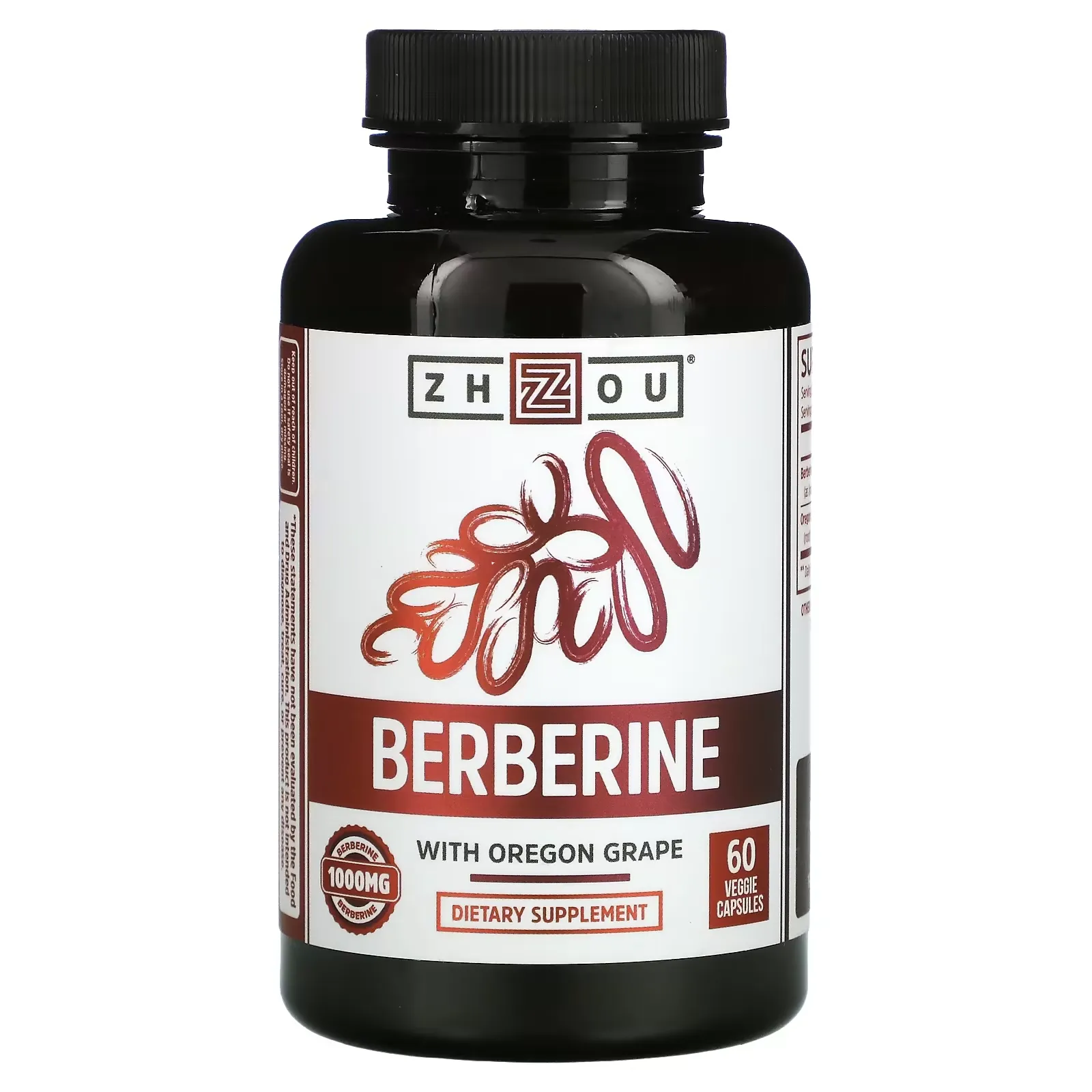 Berberine with Oregon Grape, 500 mg, 60 Veggie Capsules