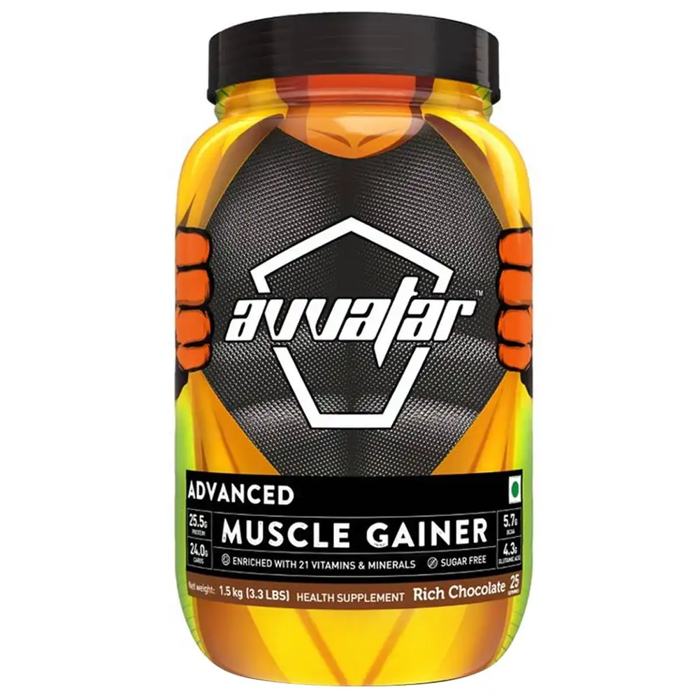 Avvatar Advanced Muscle Gainer,  3.3 lb  Rich Chocolate