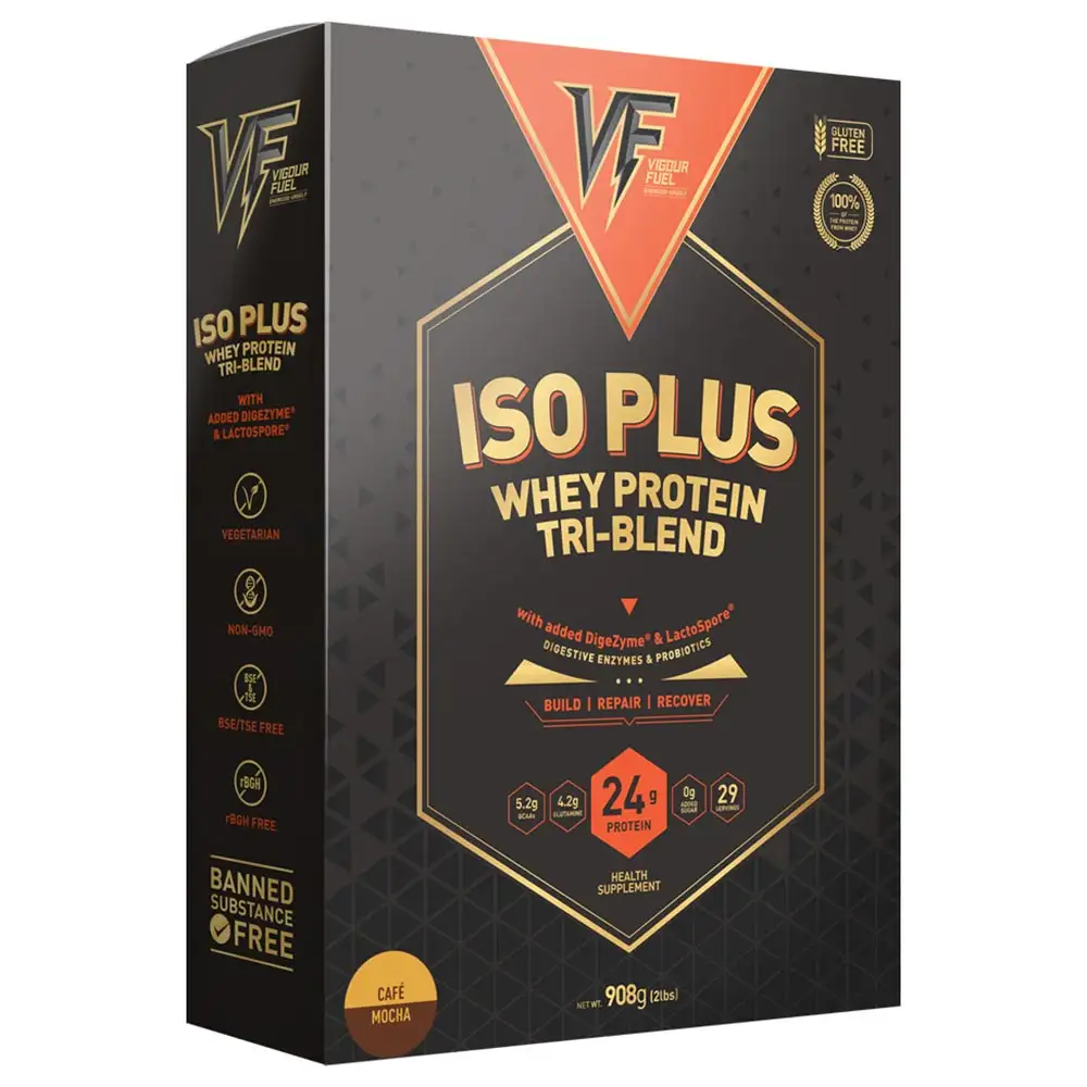 Vigour Fuel Iso Plus Whey Protein Tri Blend,  2 lb  Cafe Mocha