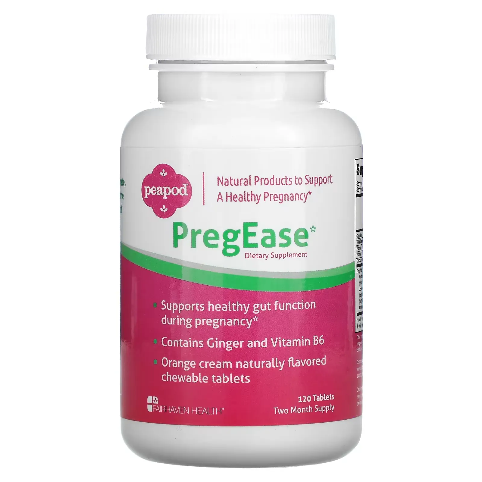 PregEase, Orange Cream, 120 Tablets