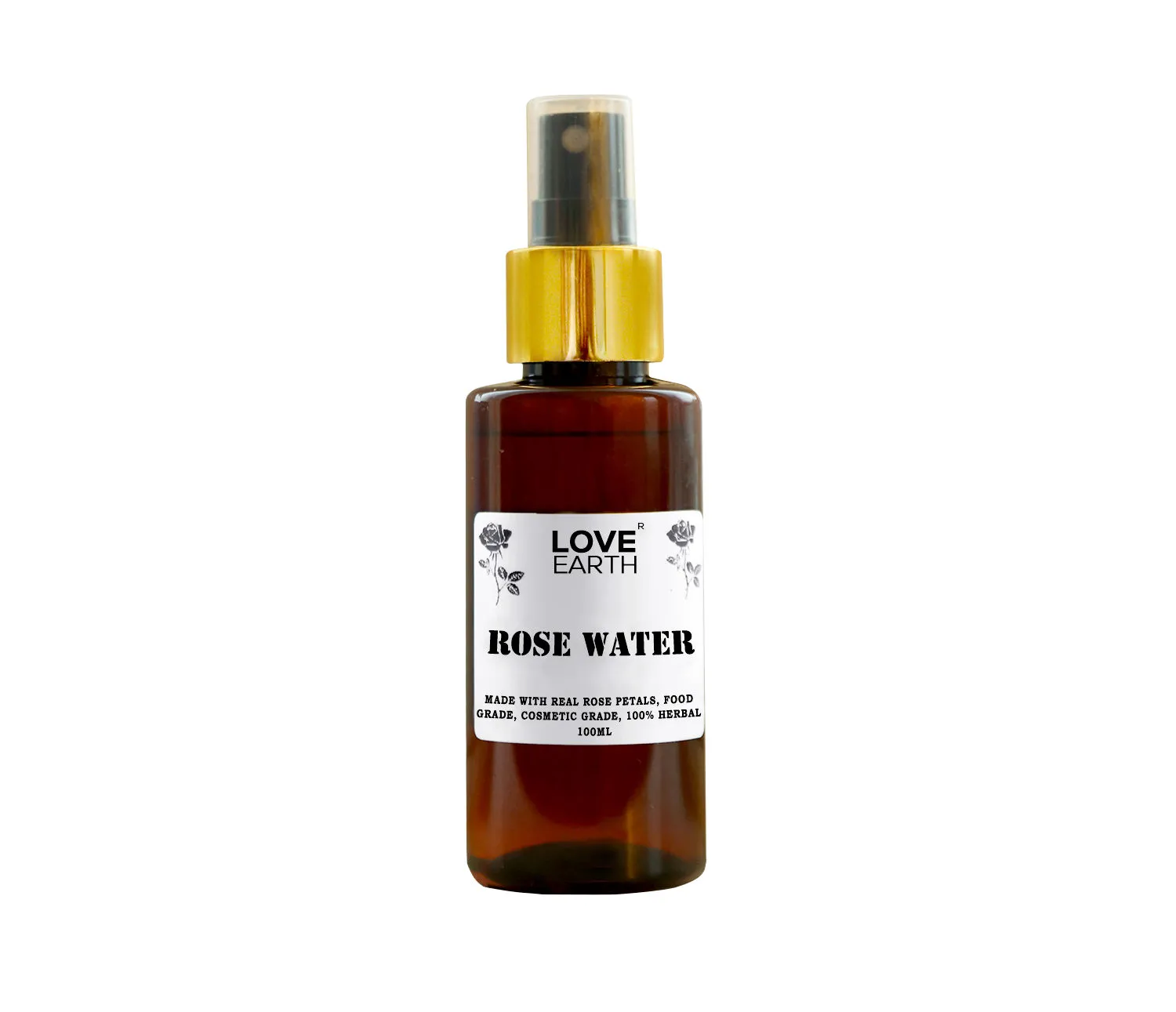 Love Earth Rose Water Gulab Jal Face Mist Toner with Rose for Skin Hydration and Natural Glow