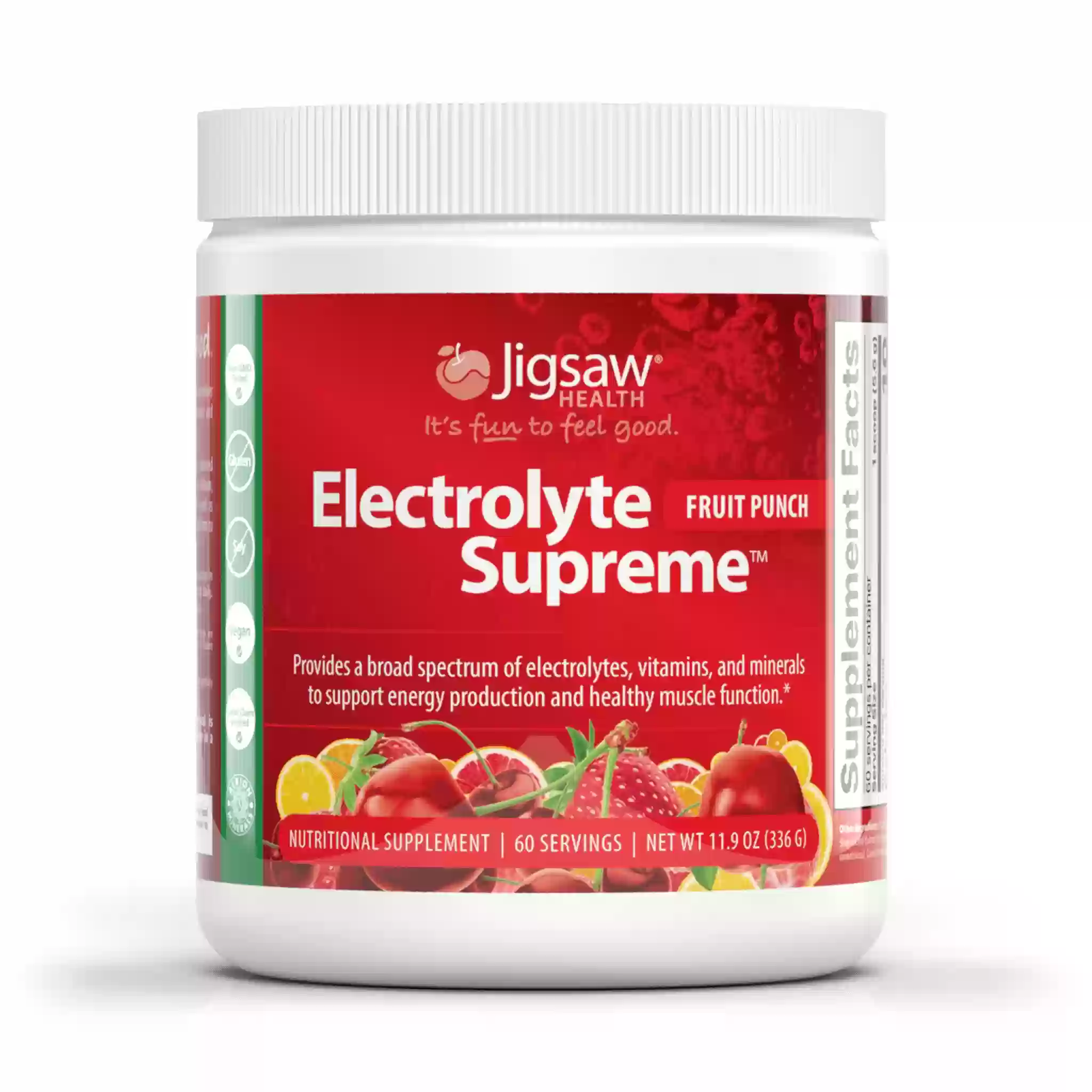 Electrolyte Supreme, Fruit Punch, 11.9 oz (336 g)