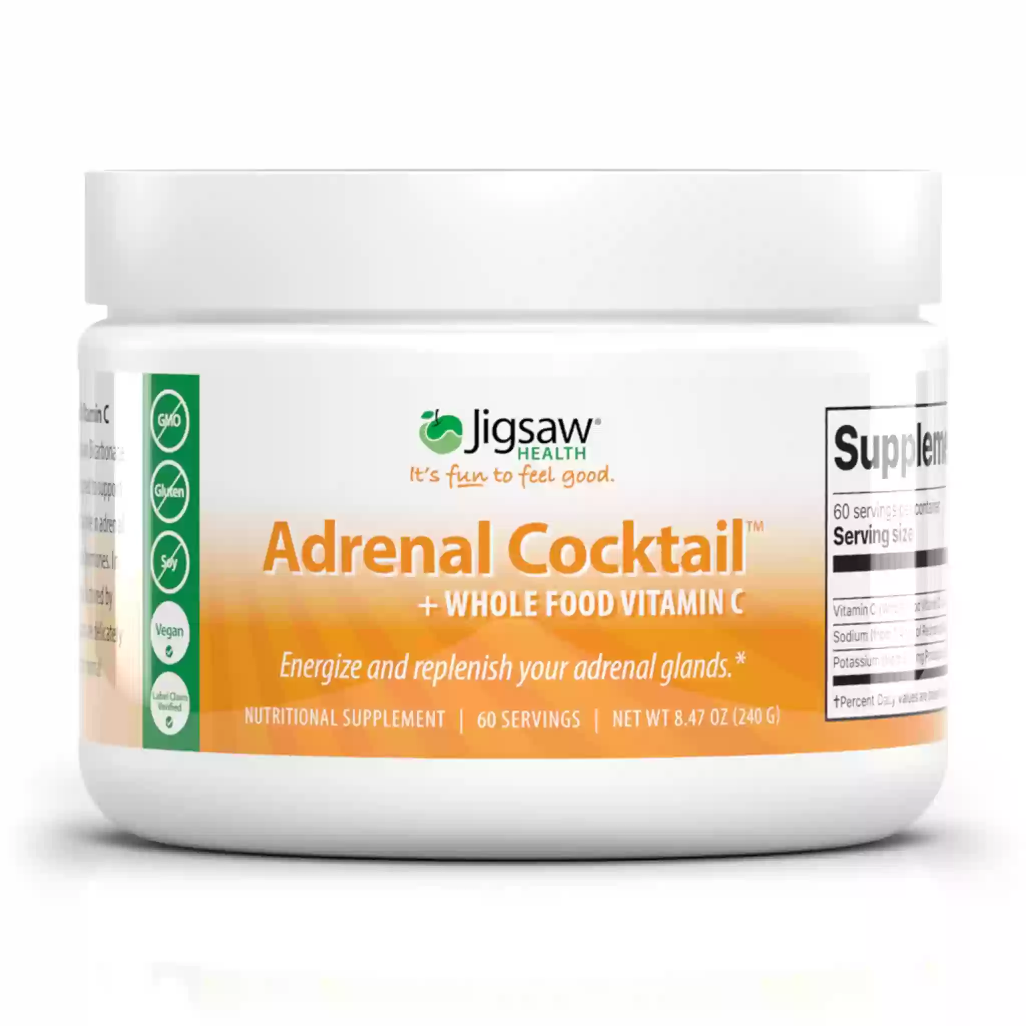 Adrenal Cocktail + Wholefood Vitamin C, 8.57 oz (243 g)