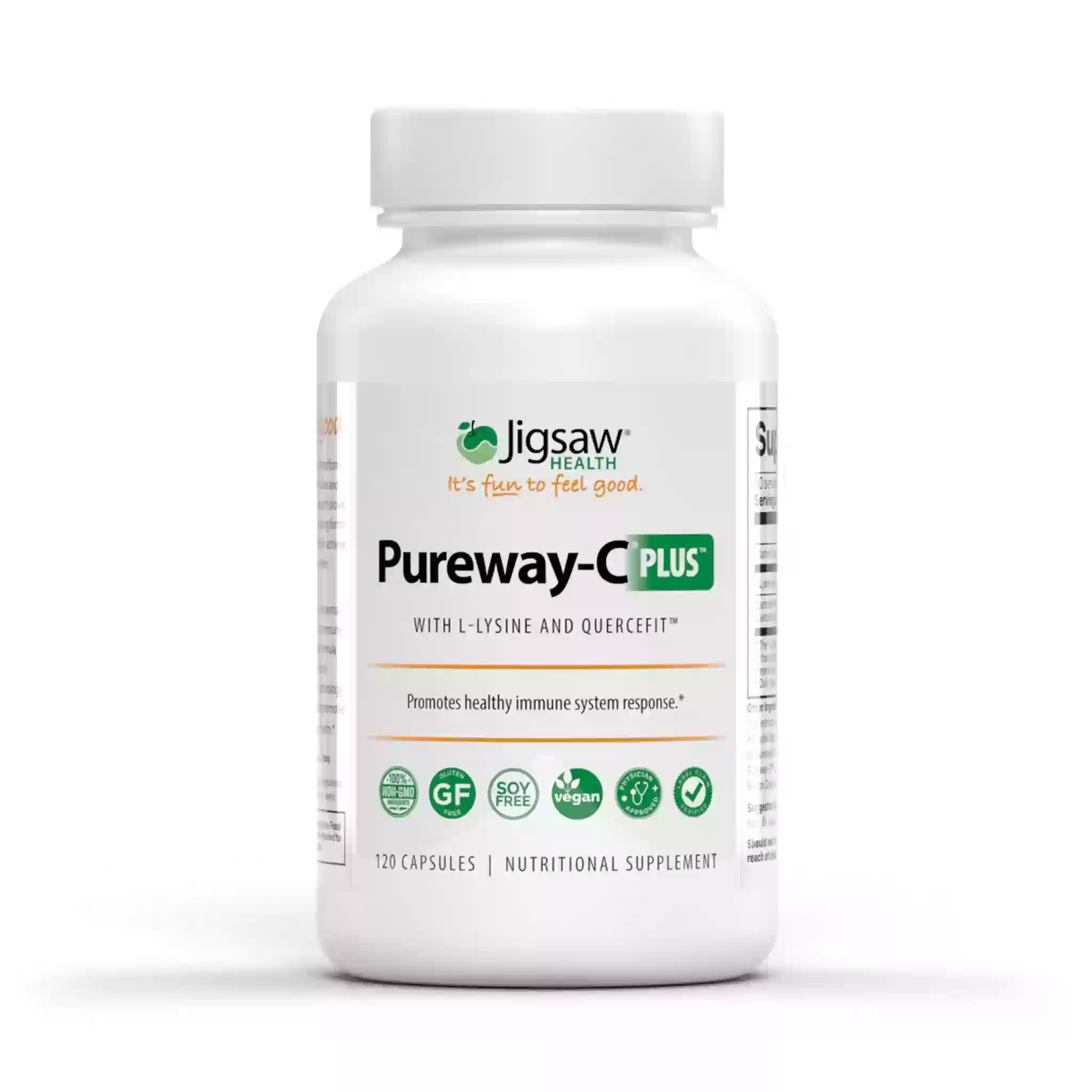 Pureway-C Plus with L-Lysine and Quercefit, 120 Capsules