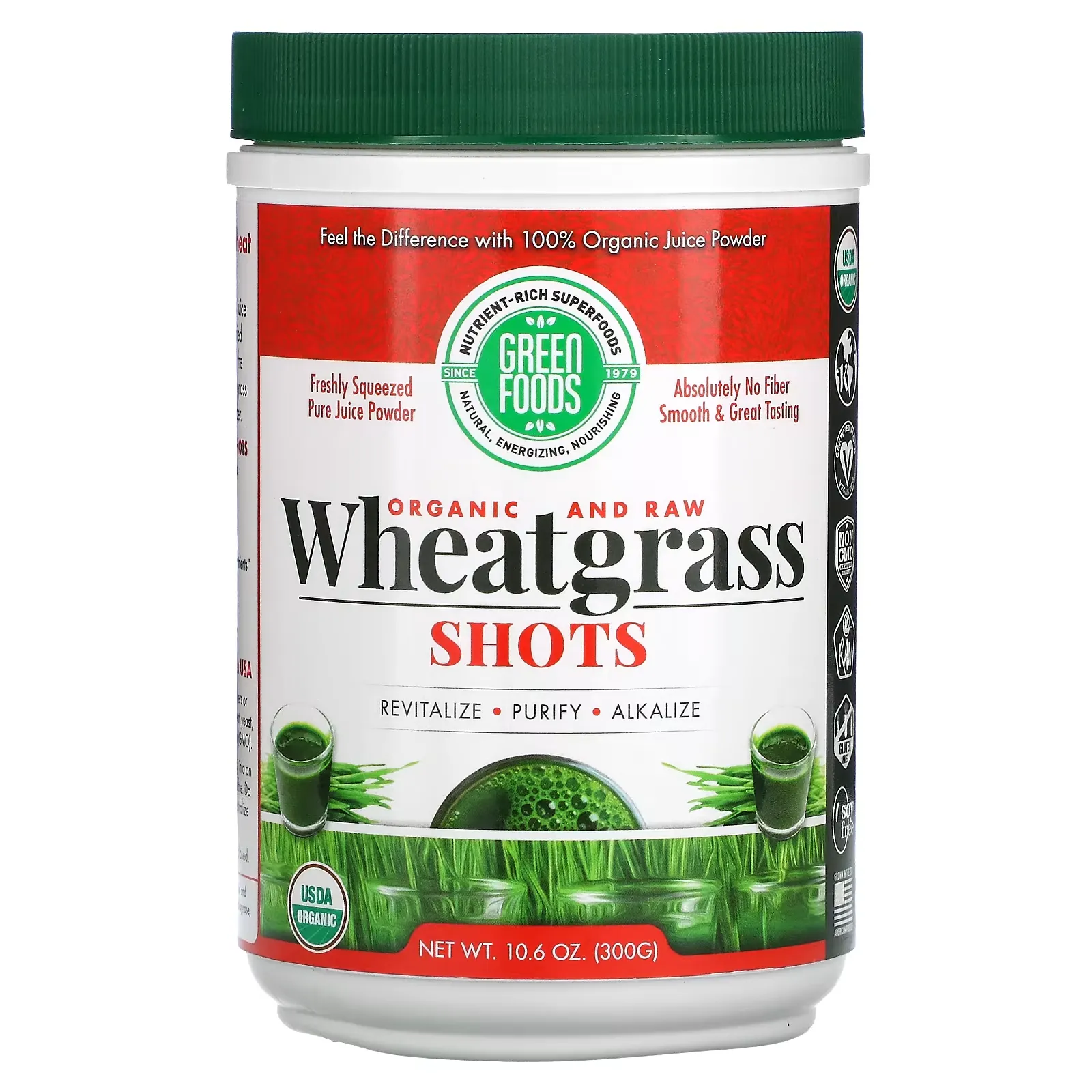 Organic and Raw, Wheatgrass Shots, 10.6 oz (300 g)