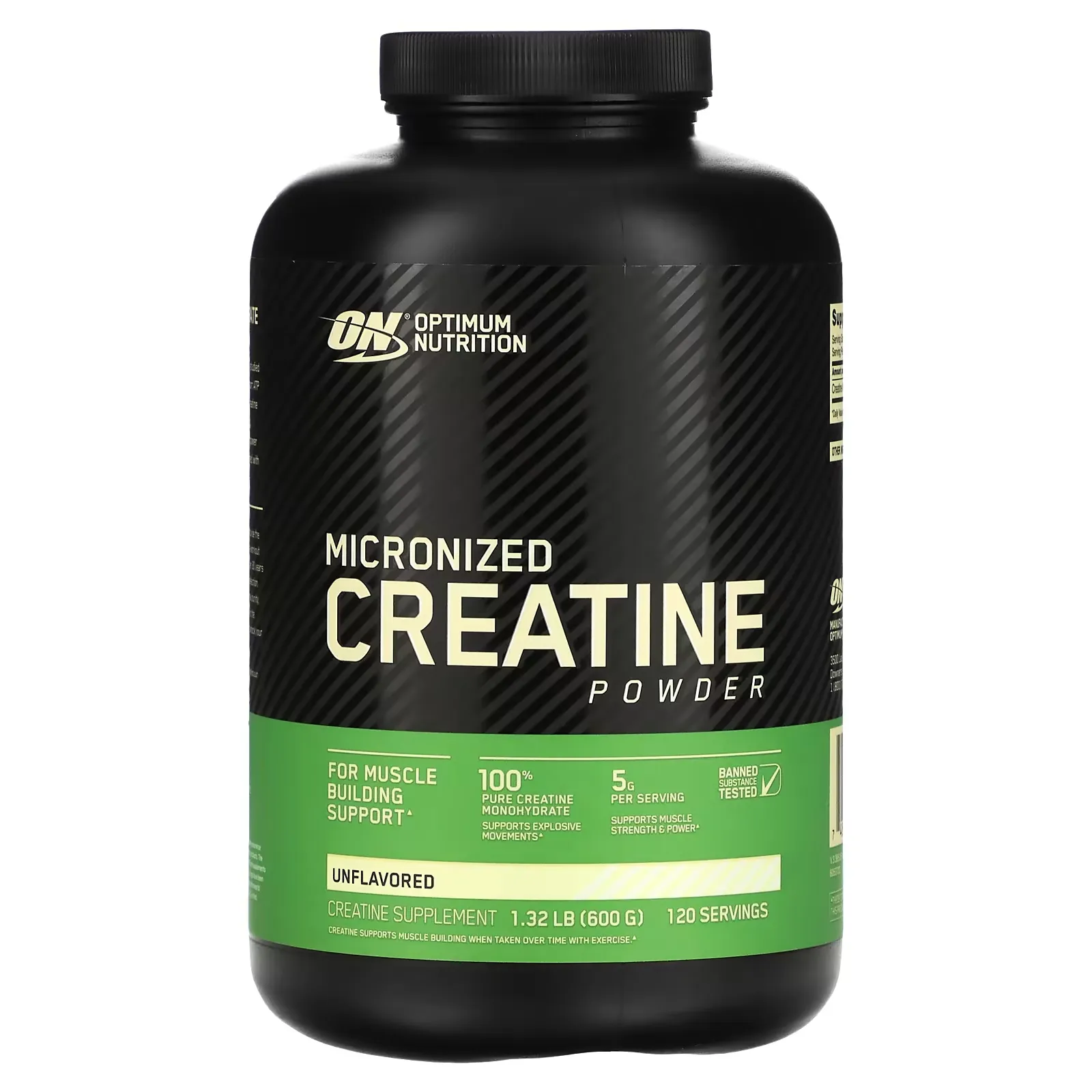 Micronized Creatine Powder, Unflavored, 1.32 lb (600 g)