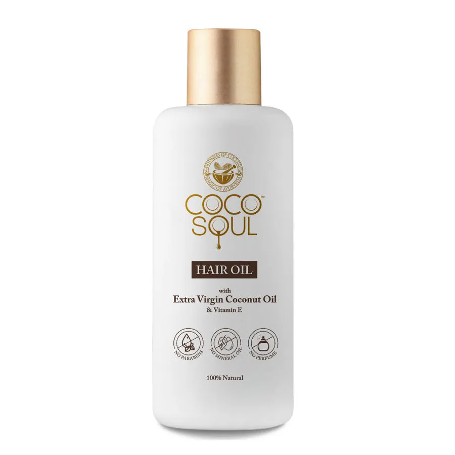 Coco Soul Vitamin E Hair Oil with Extra Virgin Coconut Oil & For Healthy Hair Growth