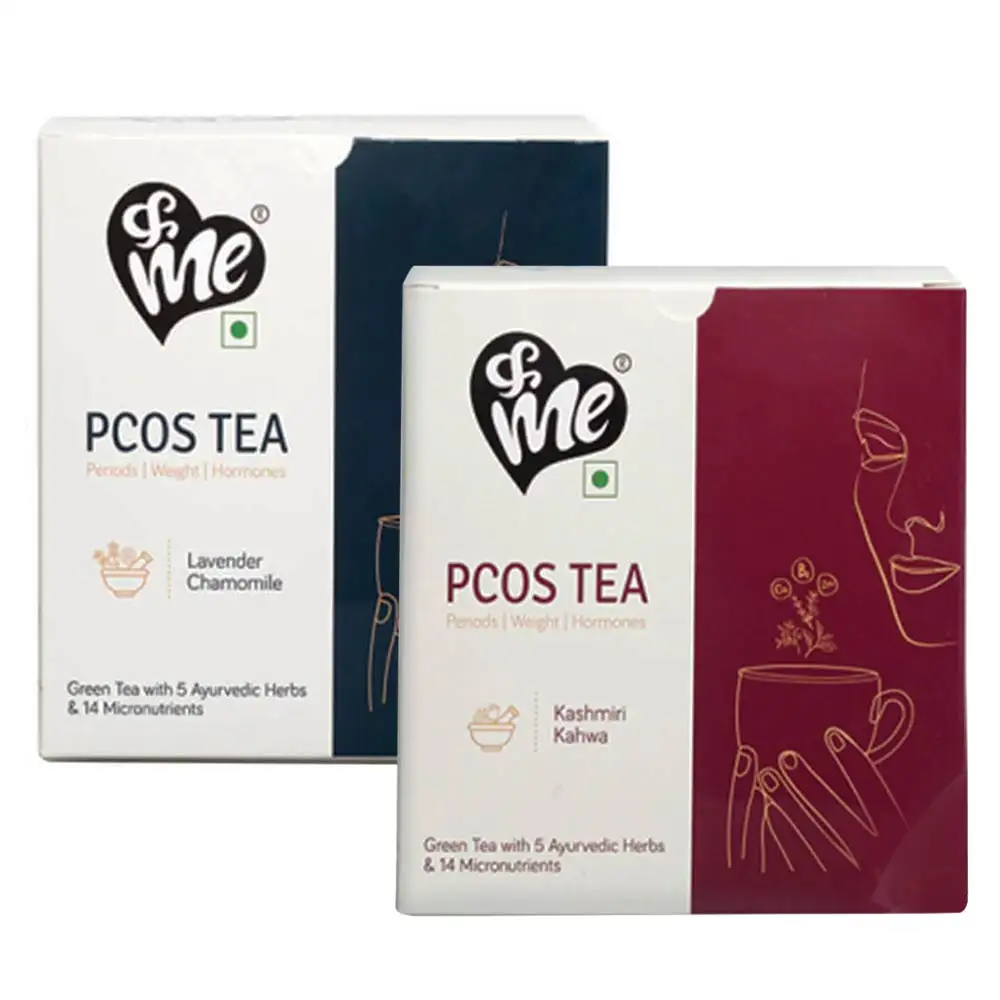 &Me Pcos Tea for Women,  14 Tea Bag(s)  Lavender Chamomile & Kashmiri Kahwa