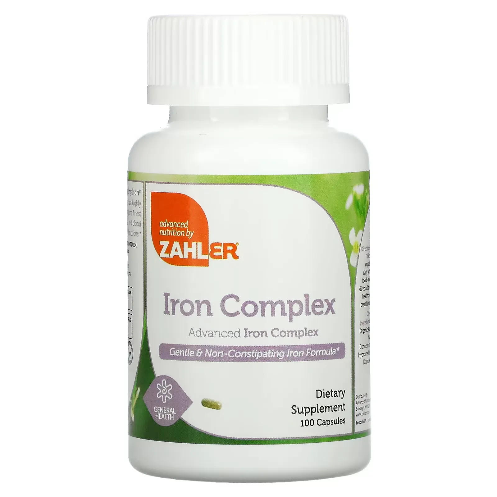 Iron Complex, Advanced Iron Complex, Gentle & Non-Constipating Iron Formula, 100 Capsules