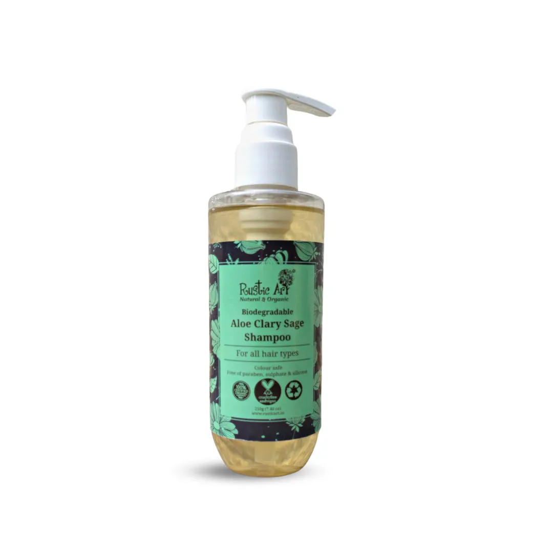 Rustic Art Organic Aloe Clary Sage Shampoo