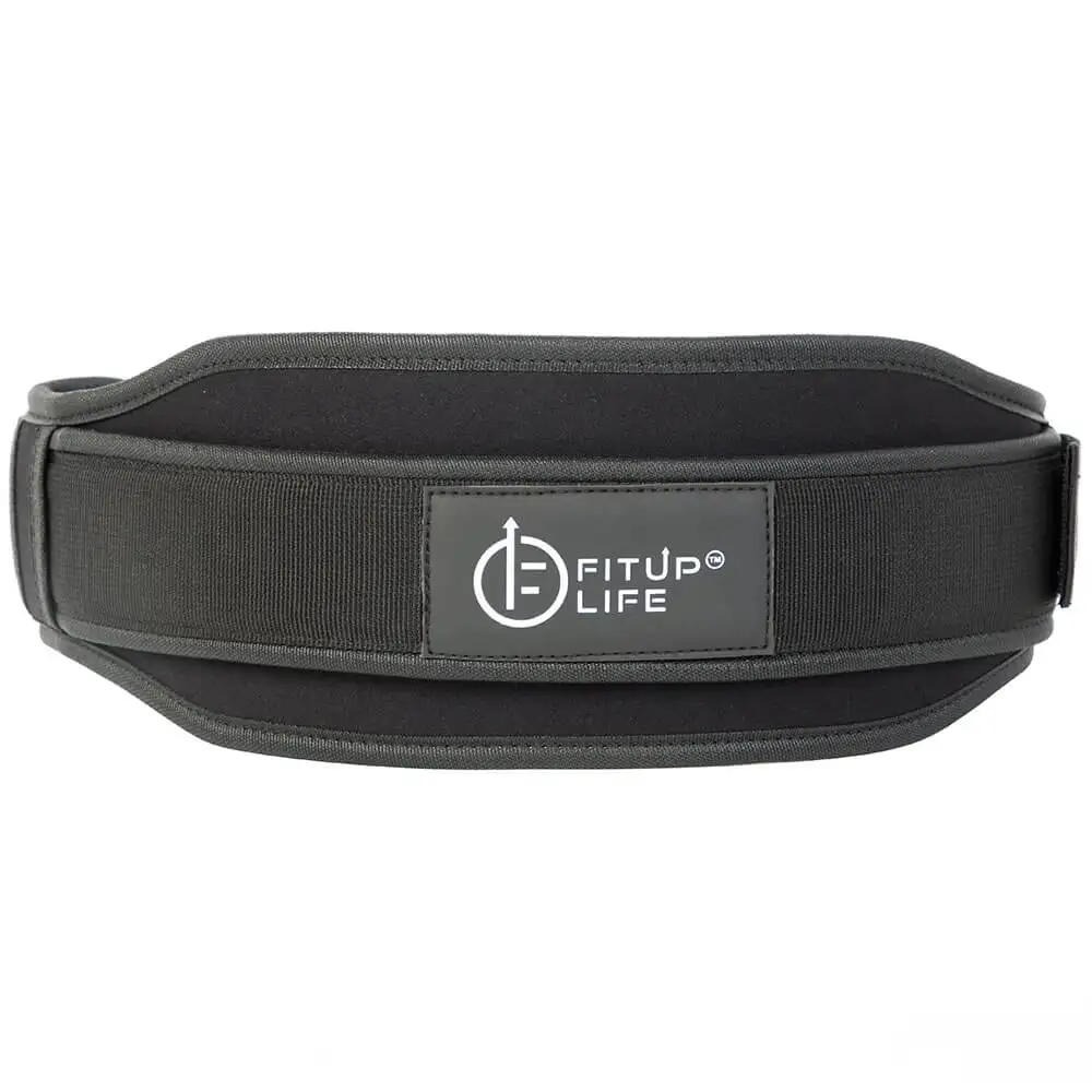 Fitup Life Weight Lifting Gym Belt Back & Abdomen Support,  Black  XS