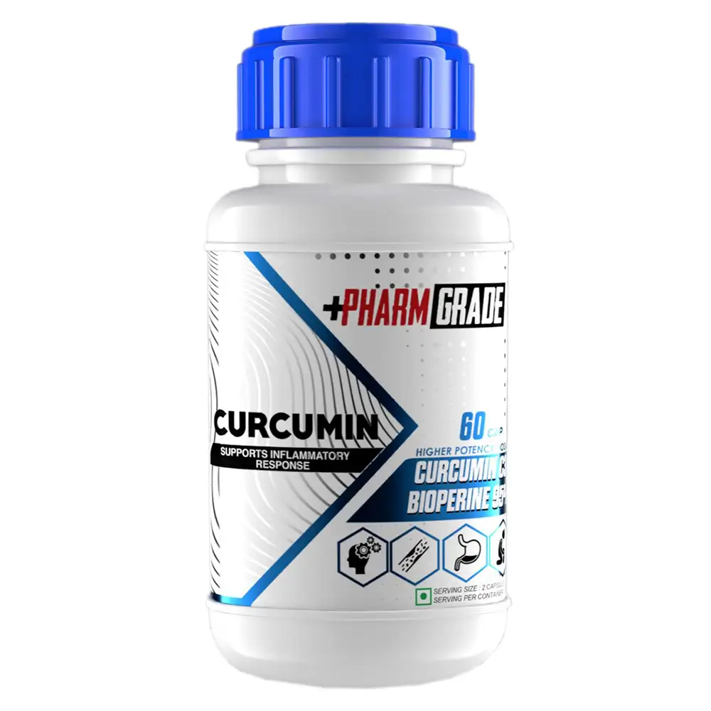 Pharmgrade Curcumin C3 Bioperine 95%,  60 capsules