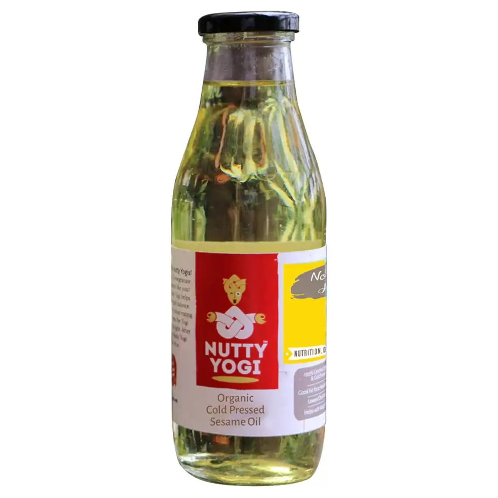 Nutty Yogi Organic Cold Pressed Sesame Oil,  500 ml