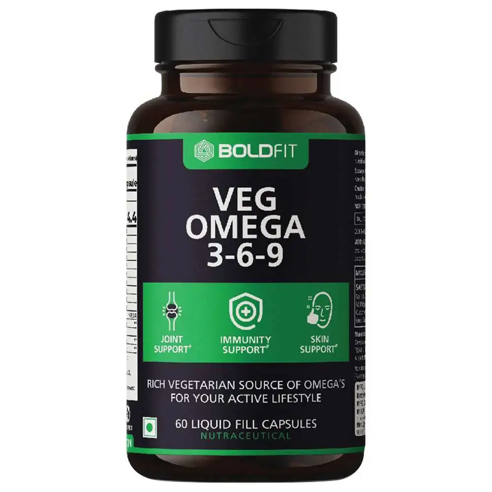 Boldfit Veg Omega 3-6-9,  60 capsules