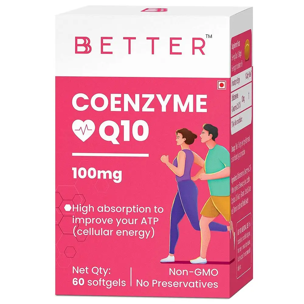 Bbetter Coenzyme Q10 100mg,  60 softgels