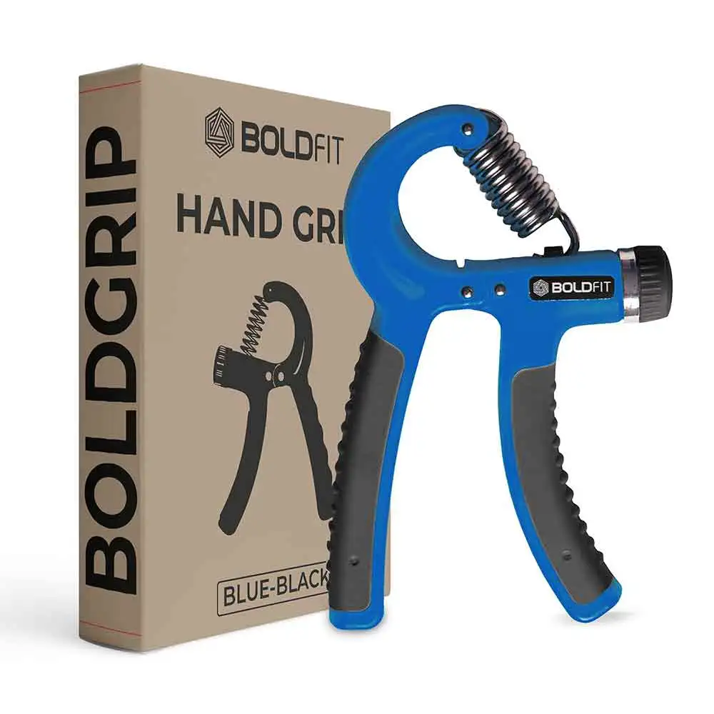 Boldfit Adjustable Hand Grip Strengthener,  Black Blue