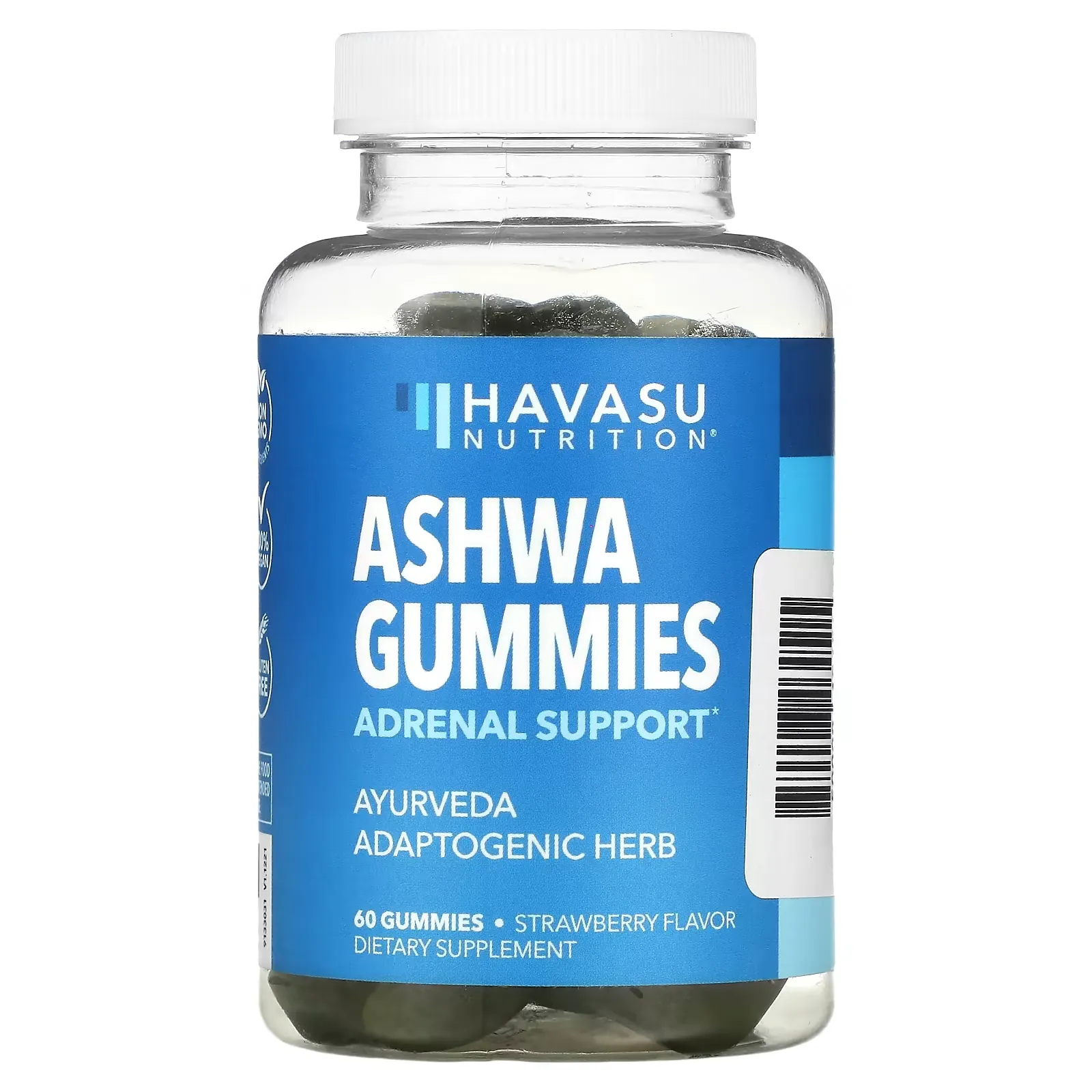 Ashwa Gummies, Strawberry, 60 Gummies