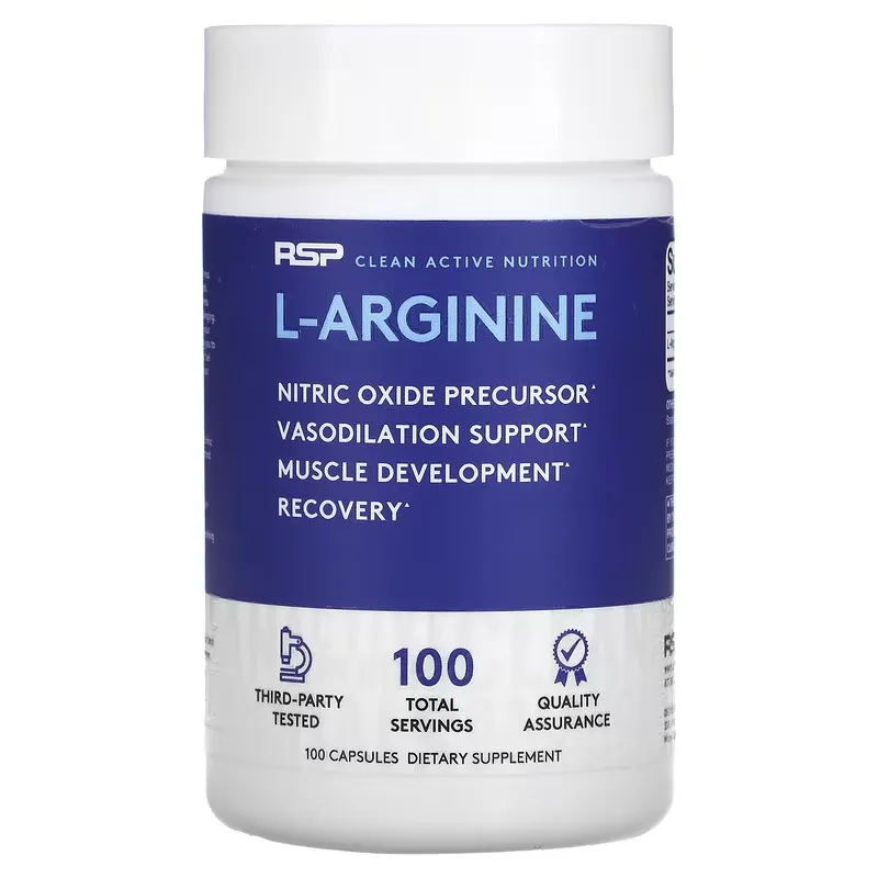 L-Arginine, 100 Capsules