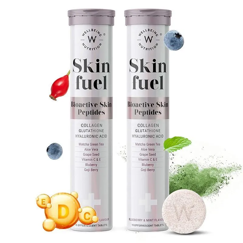 Wellbeing Nutrition Skin Fuel With Glutathione, Japanese Collagen, HLA & Antioxidants For Skin Glow