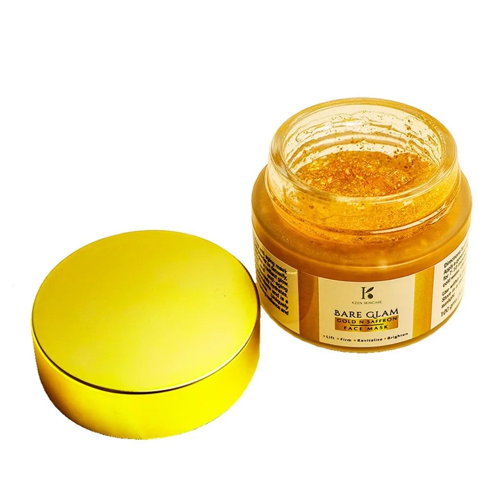 Kzen Skincare Bare Glam Gold & Saffron Face Mask