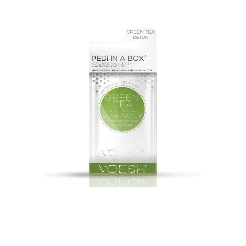 VOESH Waterless Pedicure In A Box (3 Step) - Green Tea