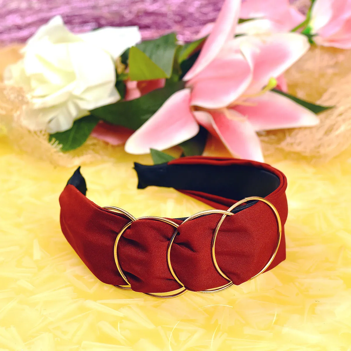 YoungWildFree Red Olympics Ring Stylish Hairband For Women-New Fancy Design 2021