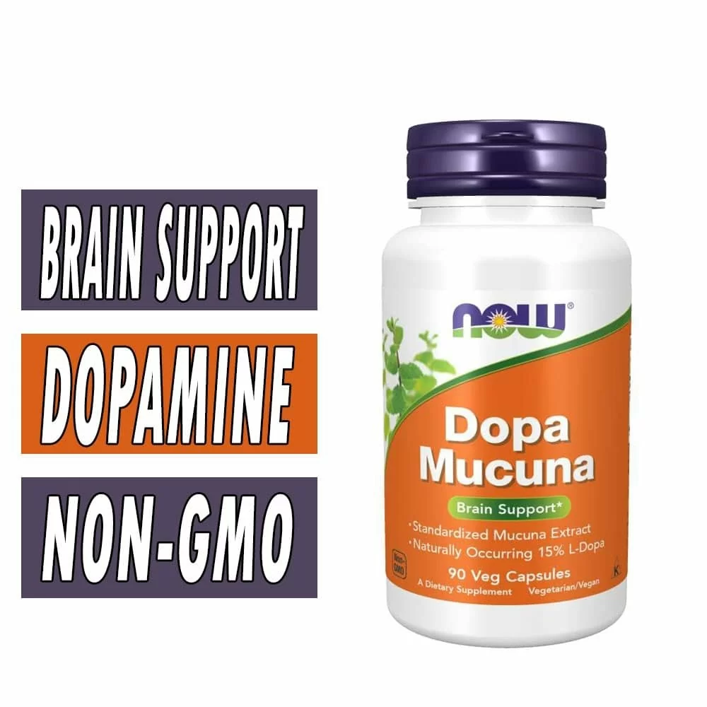 NOW Dopa Mucuna - 90 Veg Capsules