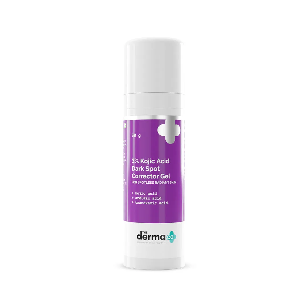 The Derma Co. 3% Kojic Acid Dark Spot Corrector Gel For Spotless & Radiant Skin