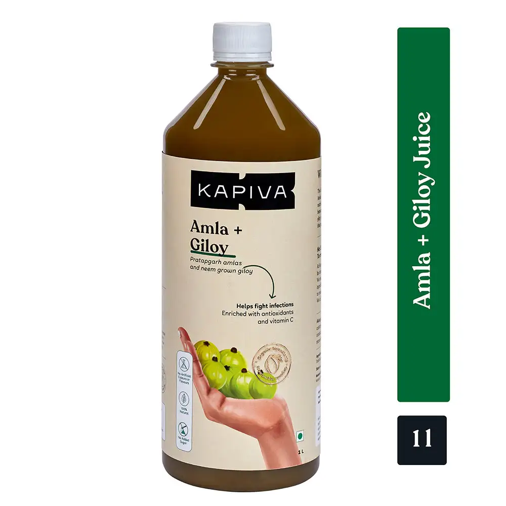 Kapiva Amla + Giloy Juice (Helps Fight Infections),  Unflavoured  1 L