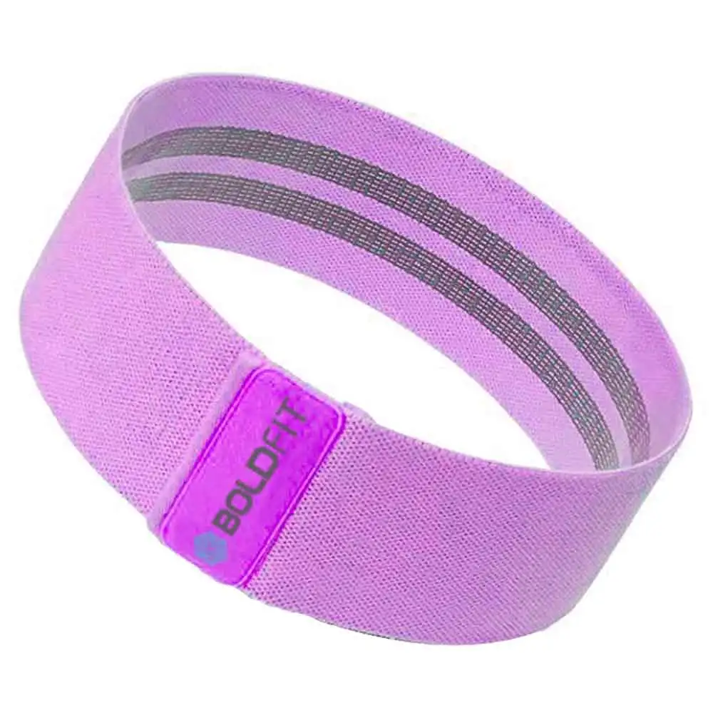 Boldfit Fabric Resistance Band,  Purple  Free Size (Heavy Resistance)