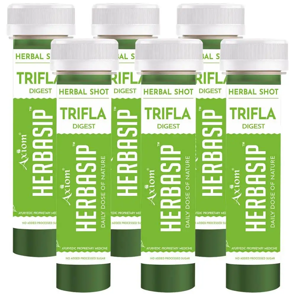 Herbasip Trifla Juice Pack of 6 Shots,  Unflavoured  50 ml