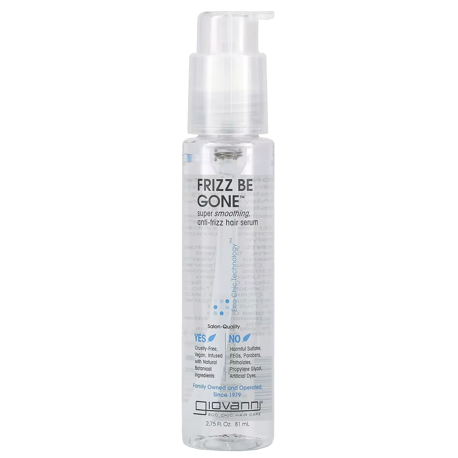 Frizz Be Gone, Super Smoothing, Anti-Frizz Hair Serum, 2.75 fl oz (81 ml)