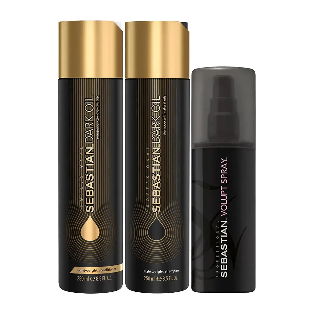 Sebastian Professional Dark Oil Combo With Volupt Spray