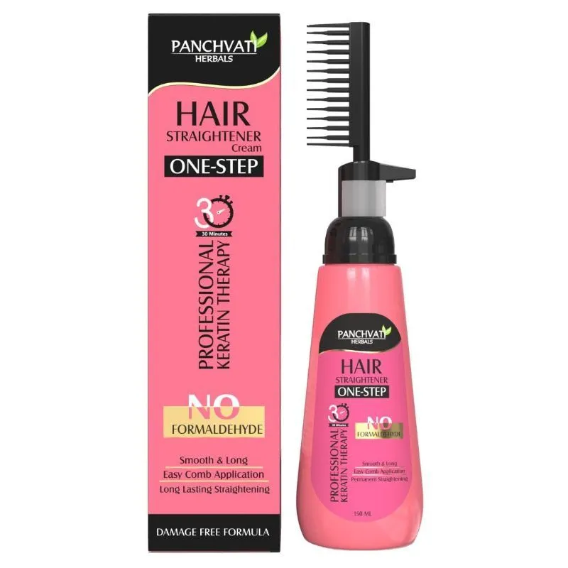 Panchvati Herbals Professional Keratin One-Step Hair Straightener Cream With Easy Comb Applicator