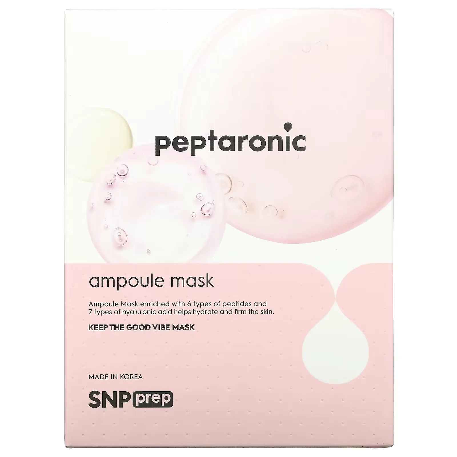 Peptaronic, Ampoule Beauty Sheet Mask, 10 Sheets, 0.84 fl oz (25 ml) Each