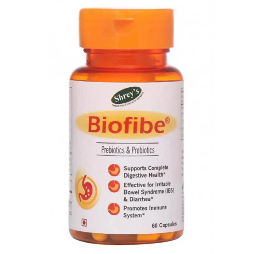 Shrey's Biofibe (Probiotic),  60 capsules  Unflavoured