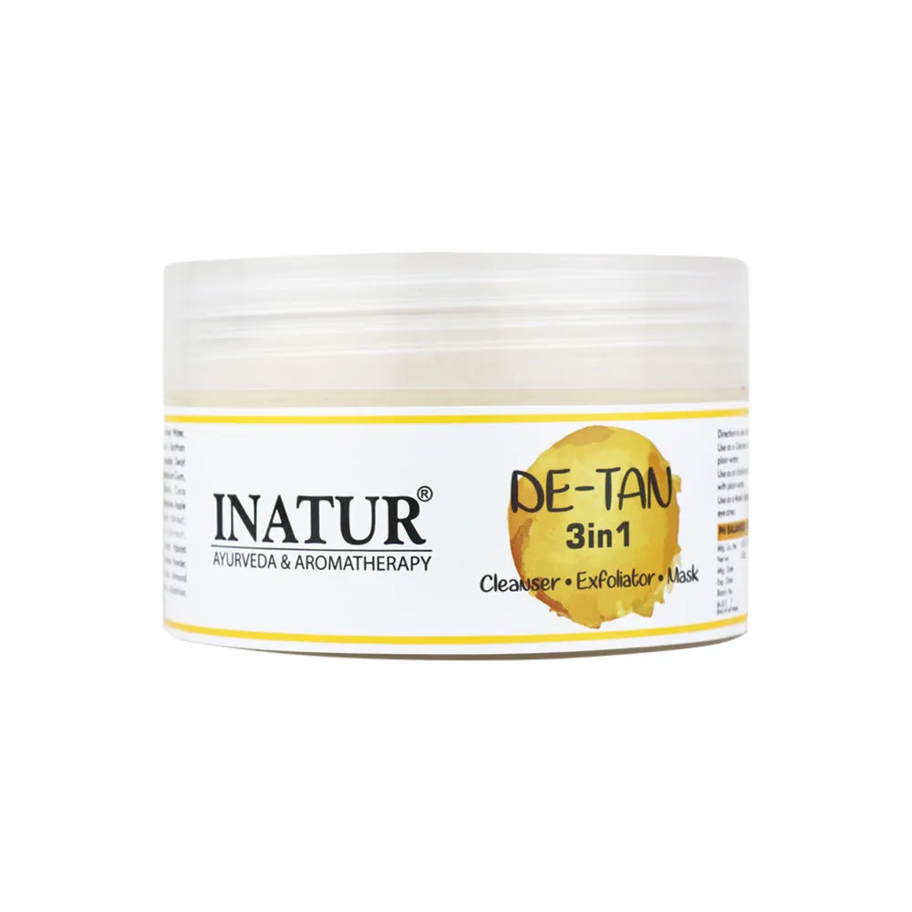 Inatur De-Tan 3 In 1 Cleanser + Exfoliator + Mask