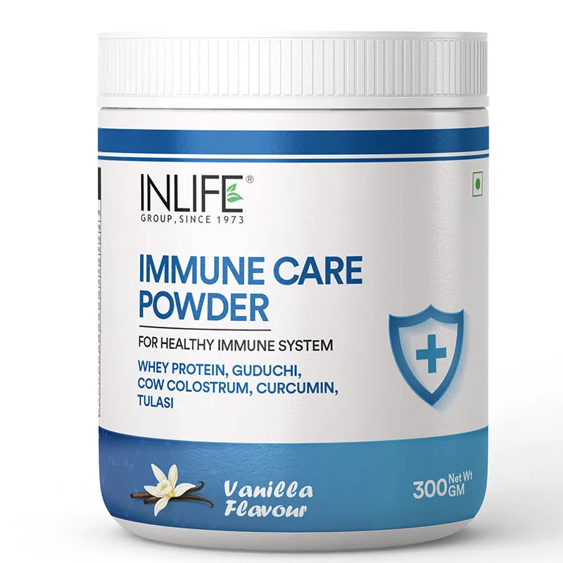 INLIFE Immune Care Powder with Whey Protein Ayurvedic Herbs - Vanilla