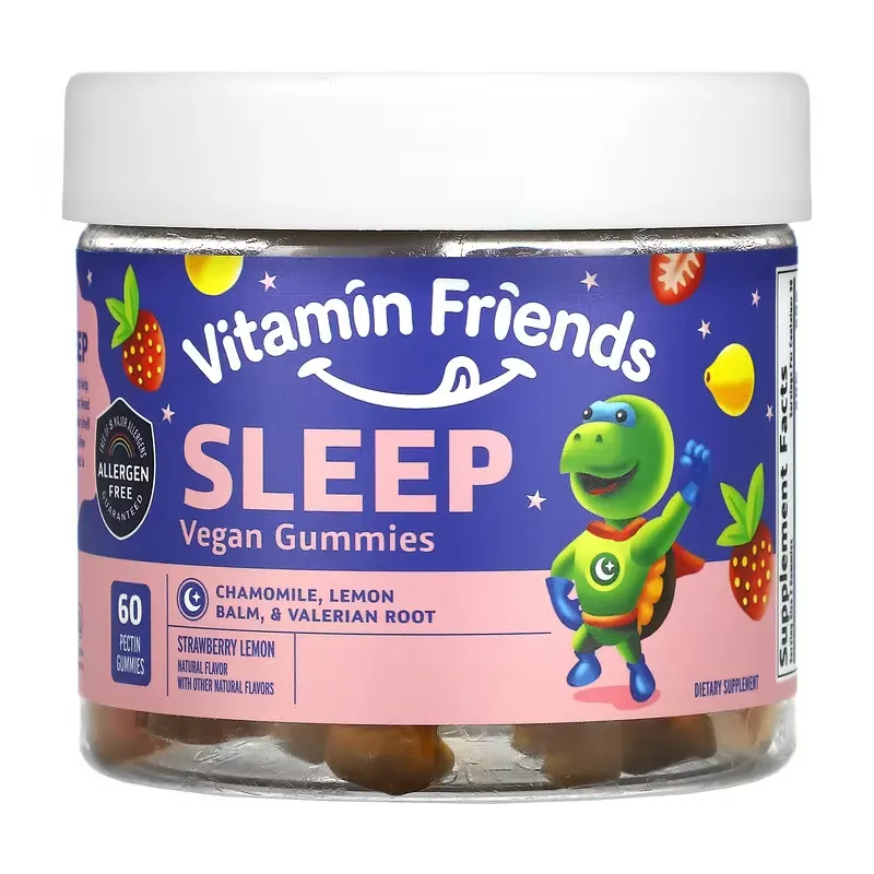 Sleep Vegan Gummies, Strawberry Lemon, 60 Pectin Gummies