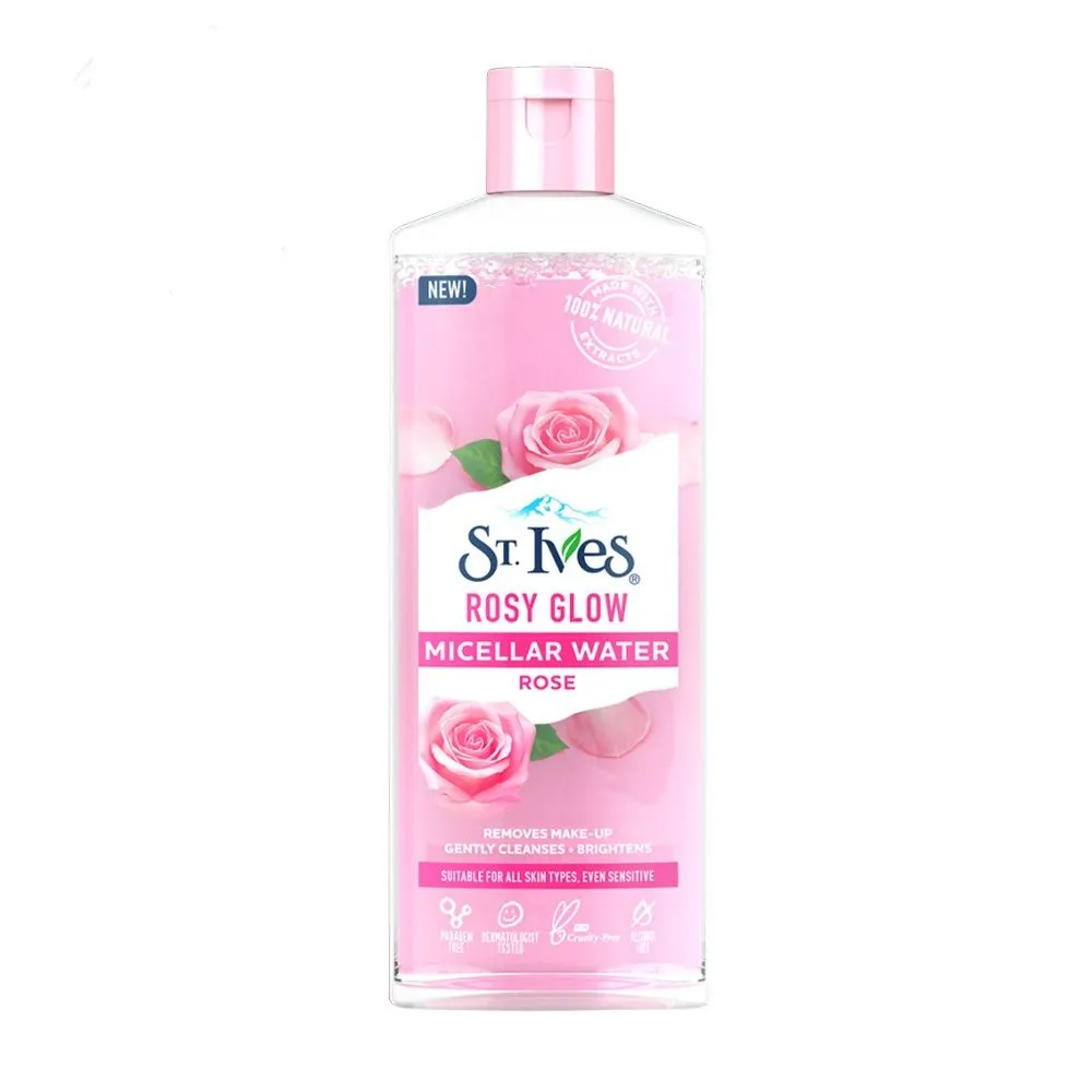 St. Ives Rosy Glow Rose Micellar Water With 100% Natural Extracts