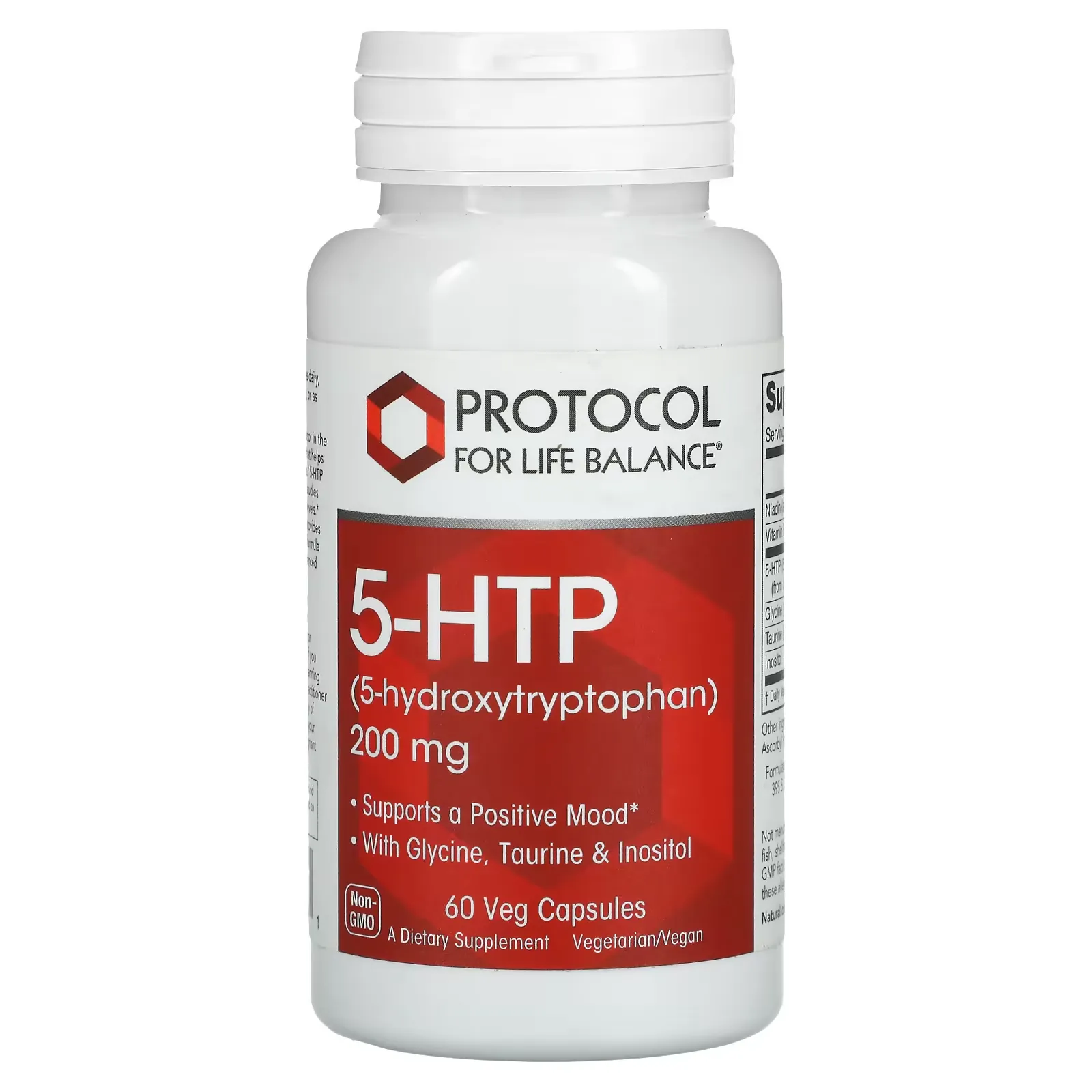 5-HTP, 200 mg, 60 Veg Capsules